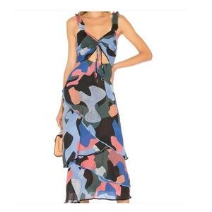 AZULU Gitana Dress, Tiered ruffle skirt, Size 6 - NWT